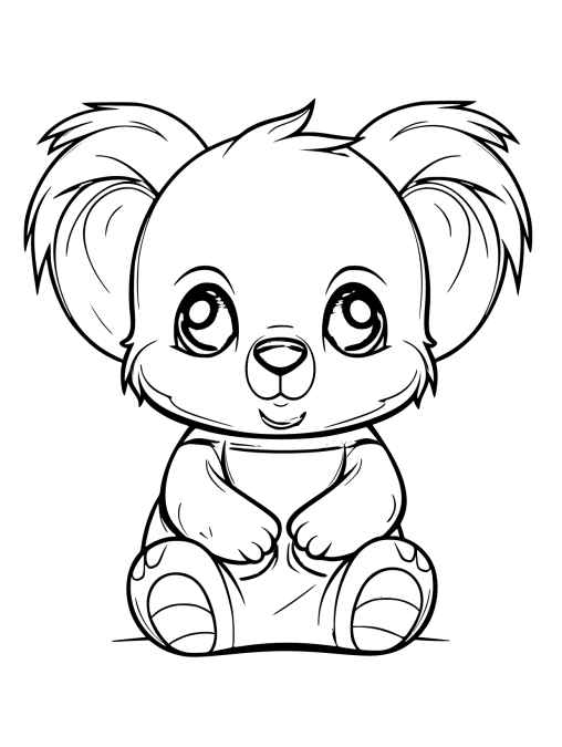 Free Printable Koala Coloring Pages - GBcoloring