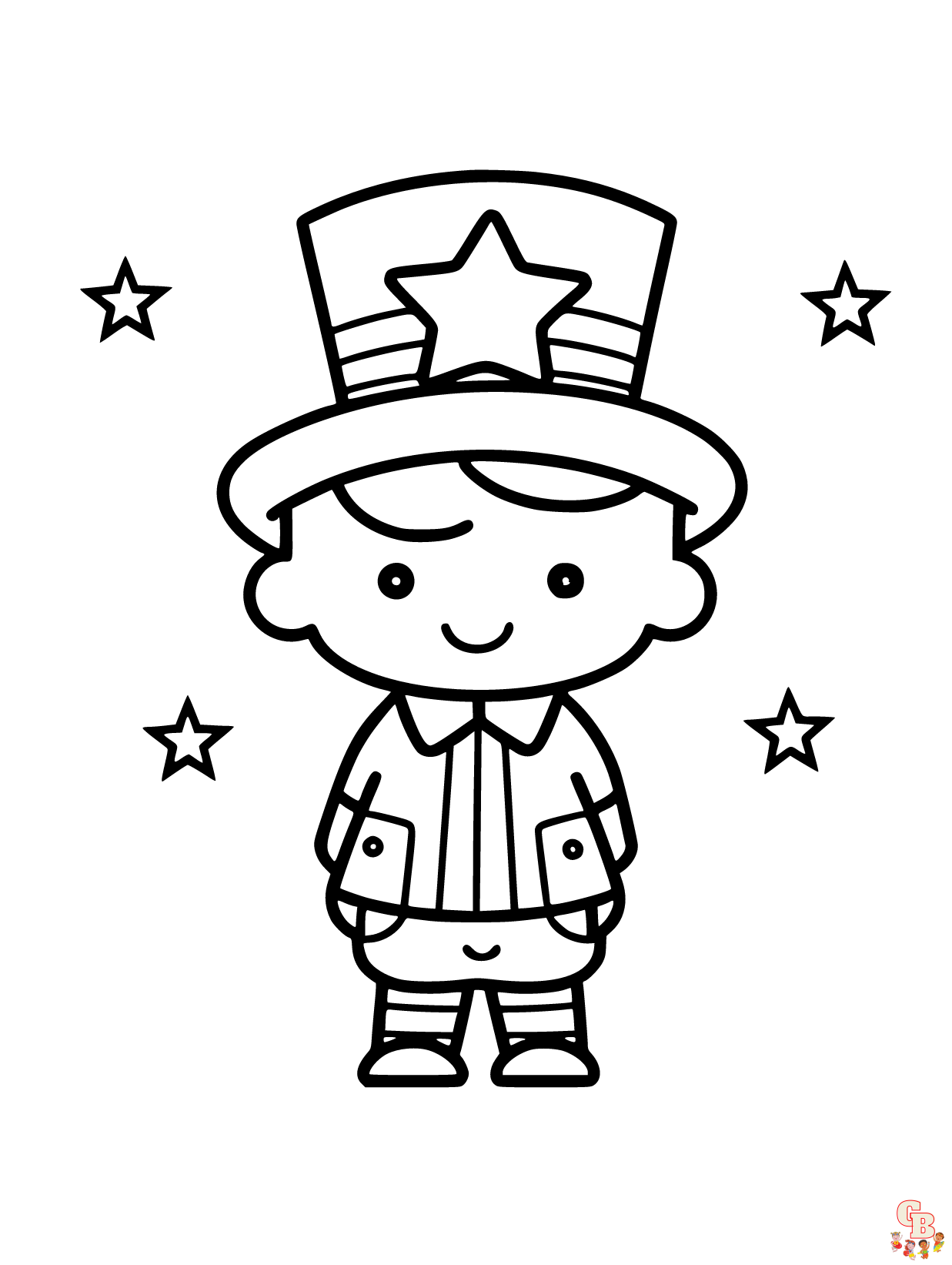 fourth of july coloring pages easy