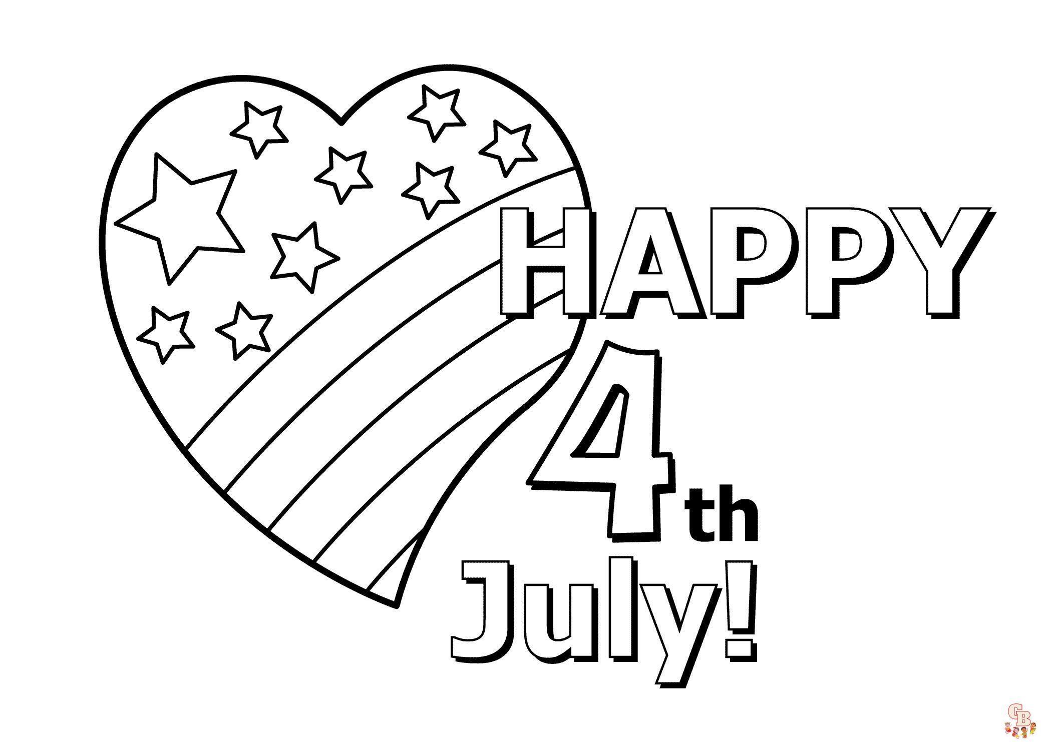 fourth of july coloring pages free