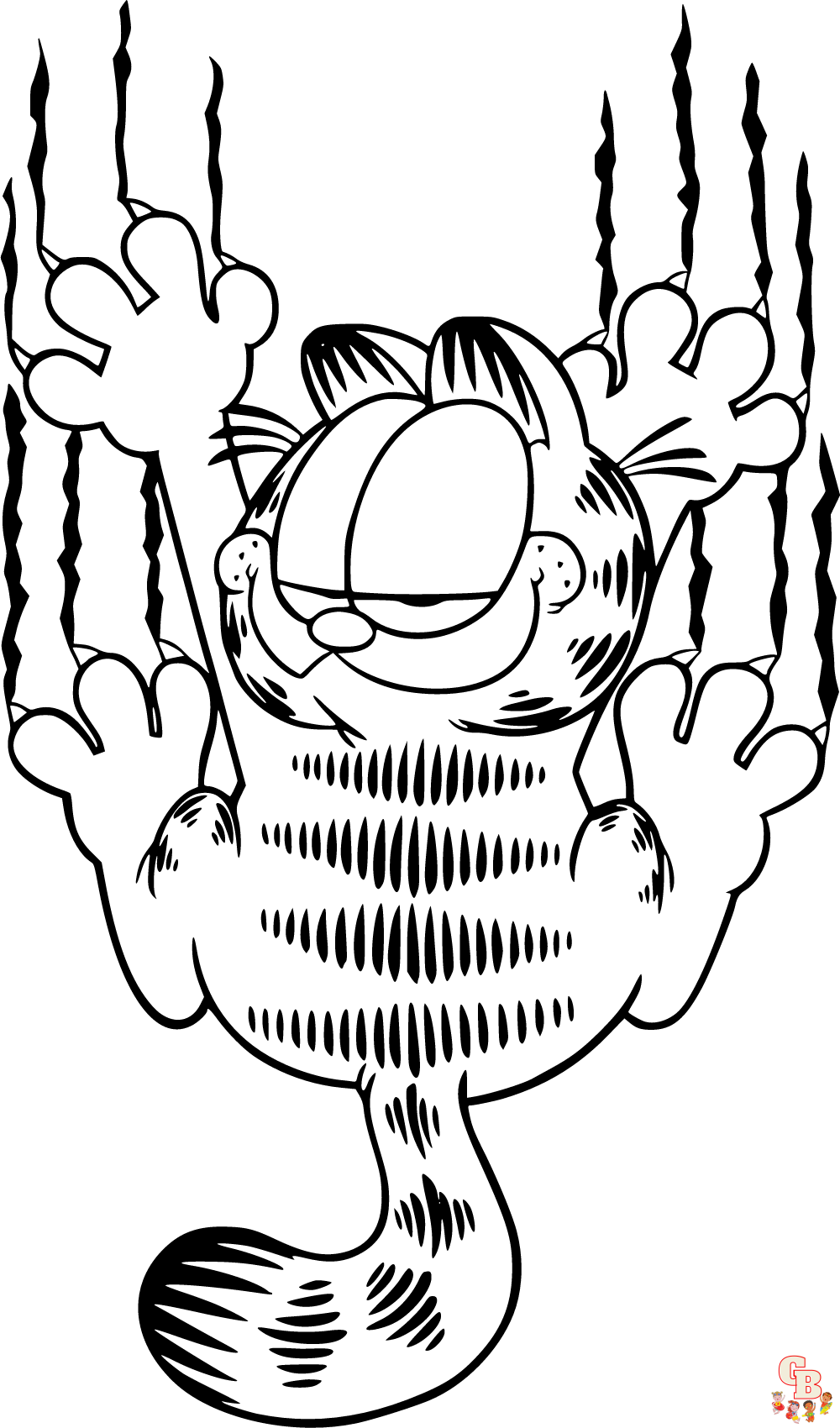 garfield coloring pages printable