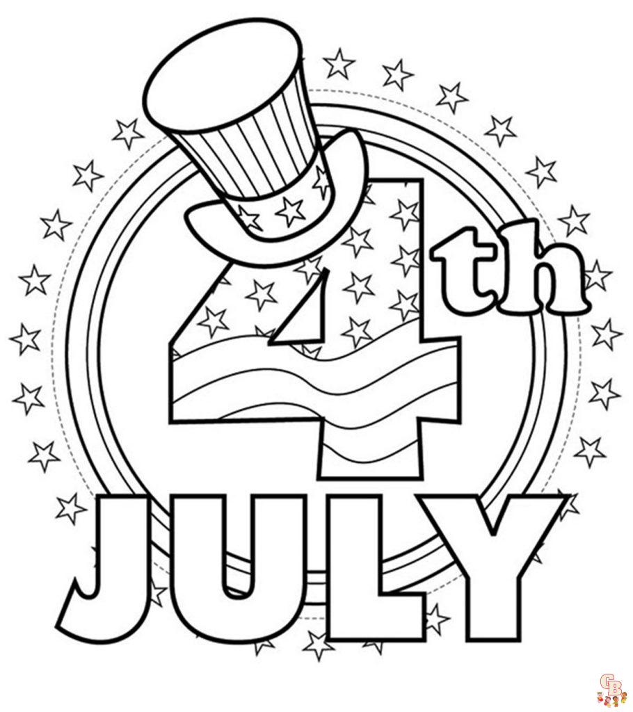 happy 4th of july coloring pages printable