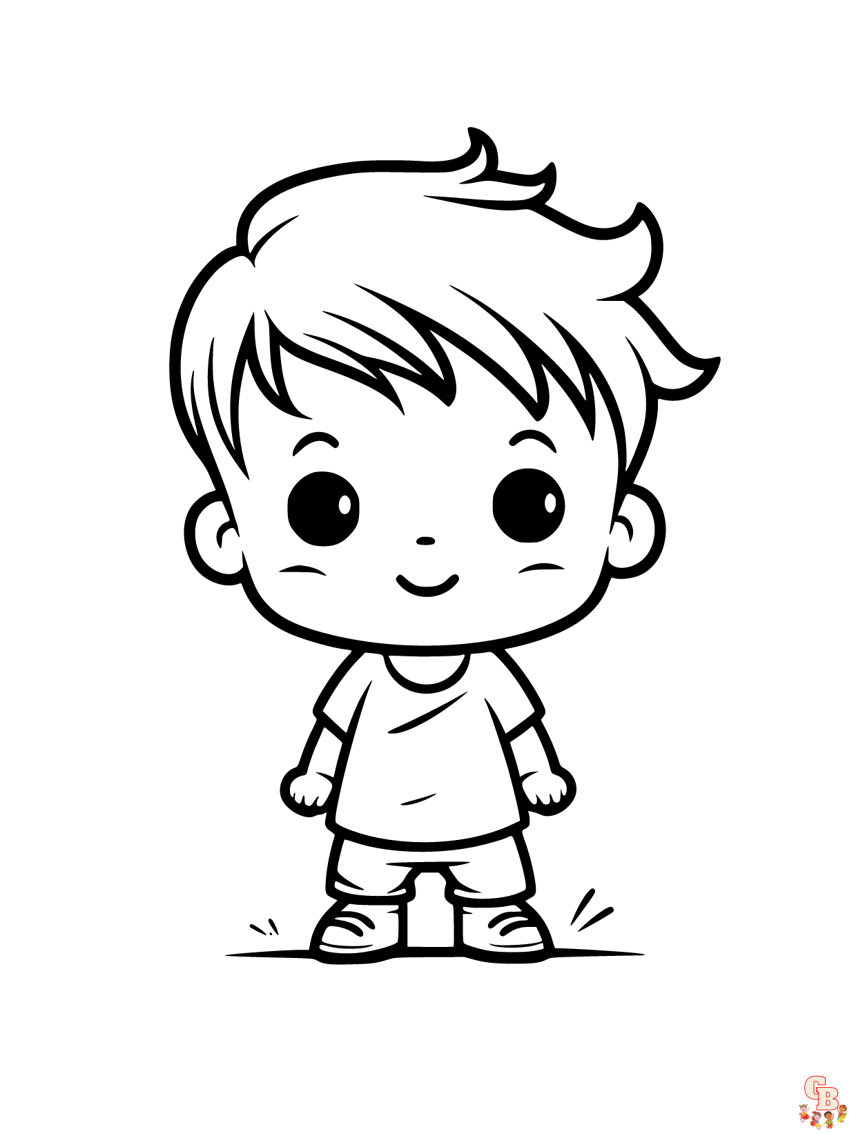 cute boy coloring pages