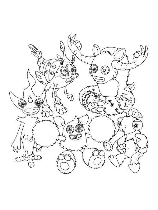 Enjoy Creativity with My Singing Monsters Coloring Pages