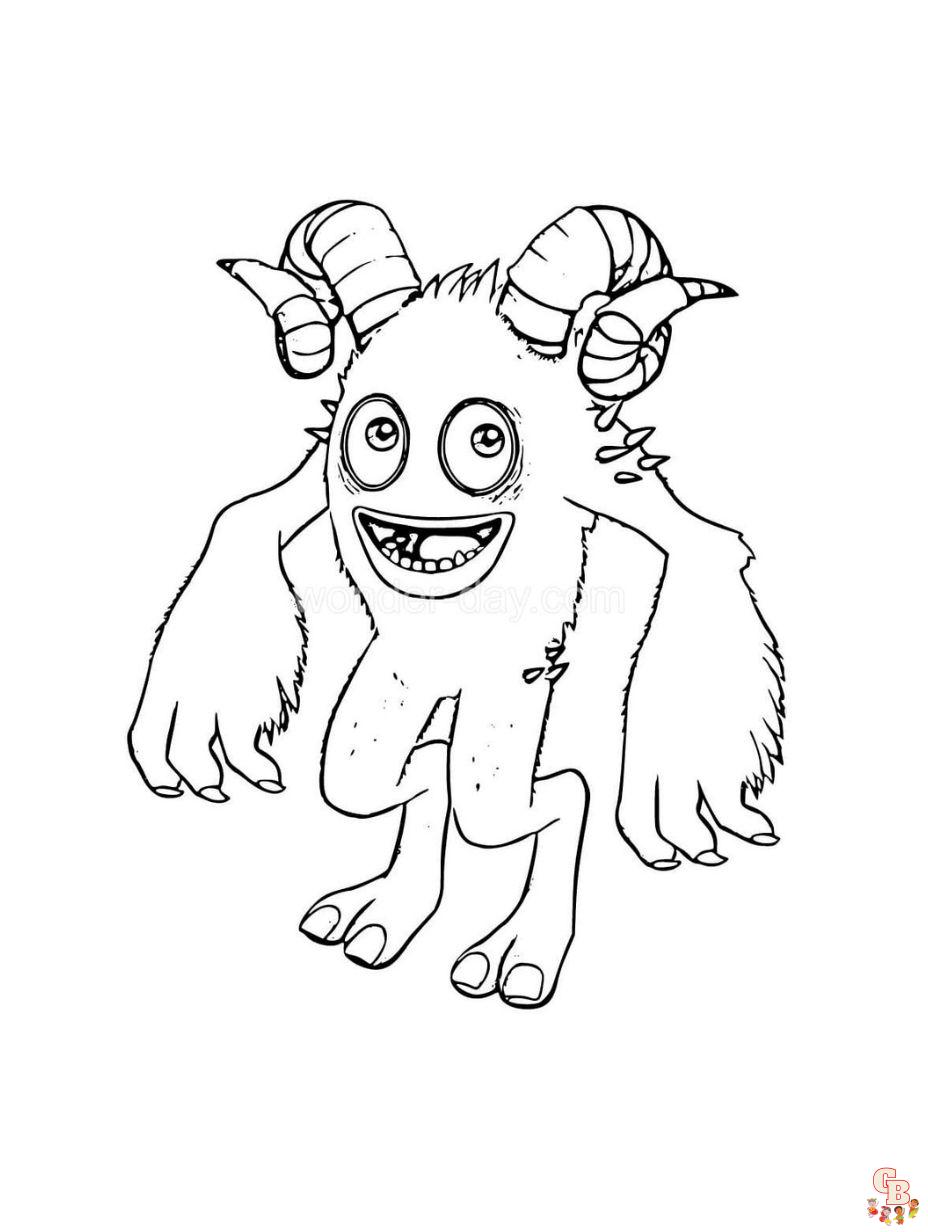 My Singing Monsters Coloring Pages  WONDER DAY — Coloring pages for  children and adults
