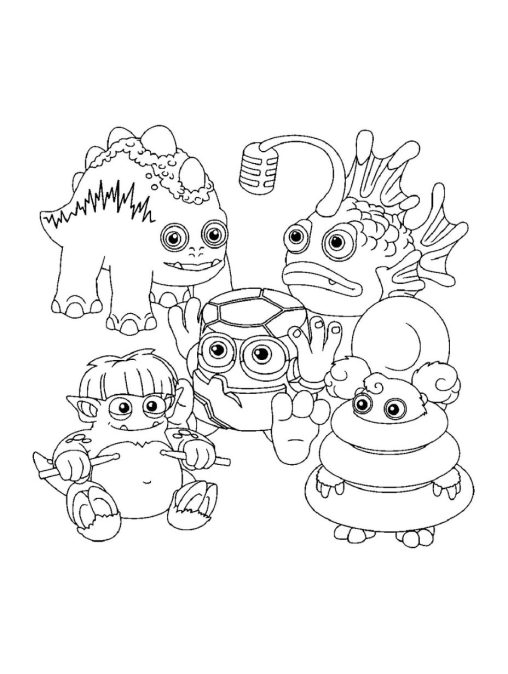 Enjoy Creativity with My Singing Monsters Coloring Pages