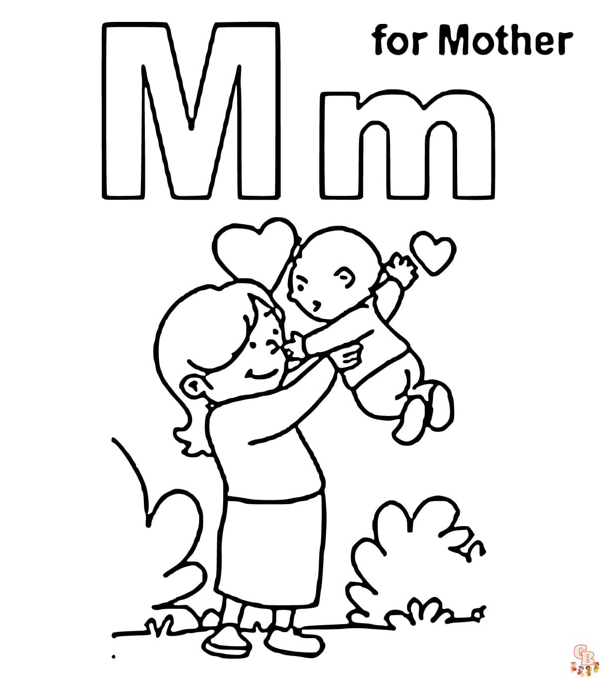 Letter Coloring Pages