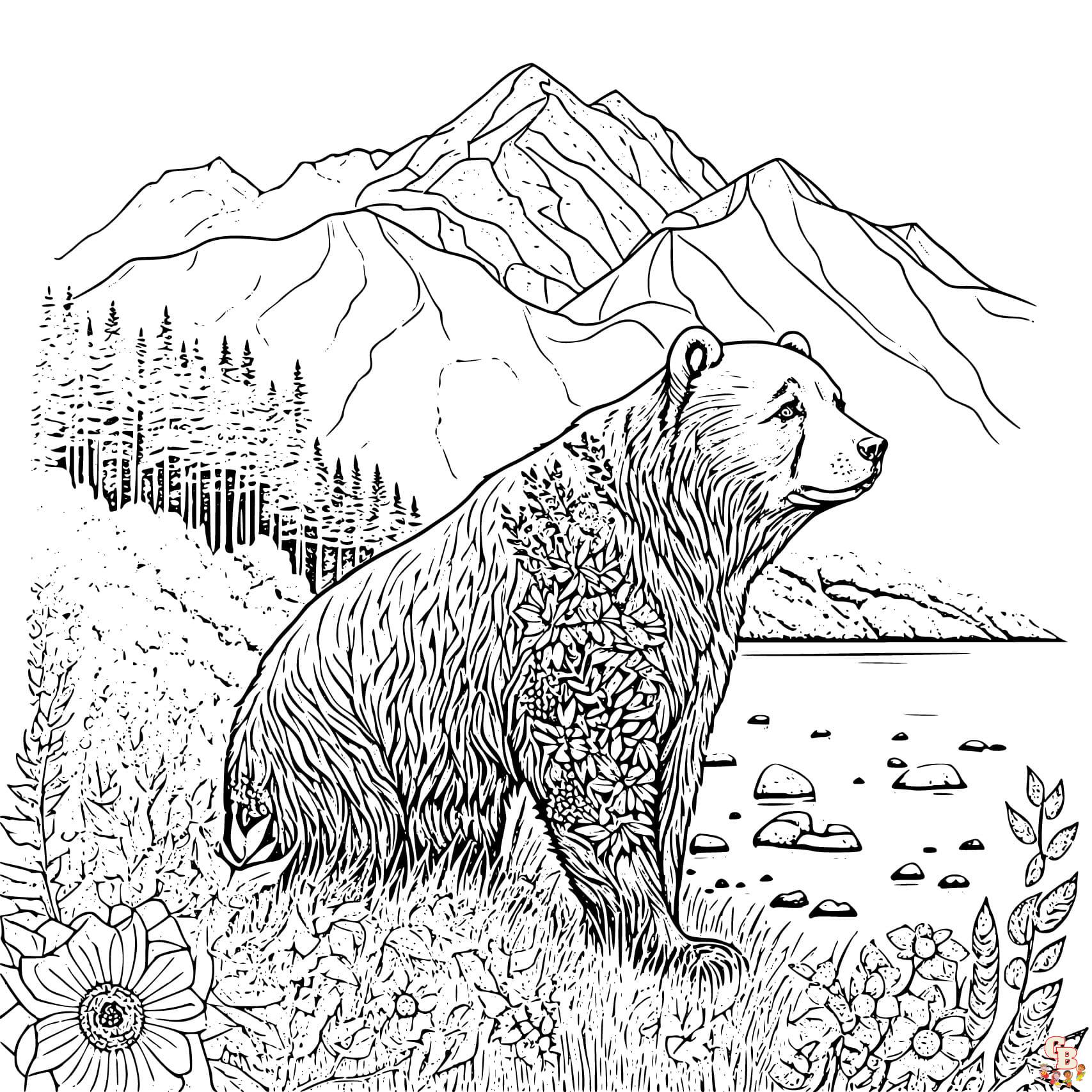 Free Printable Brown Bear Coloring Pages The Best Porn Website
