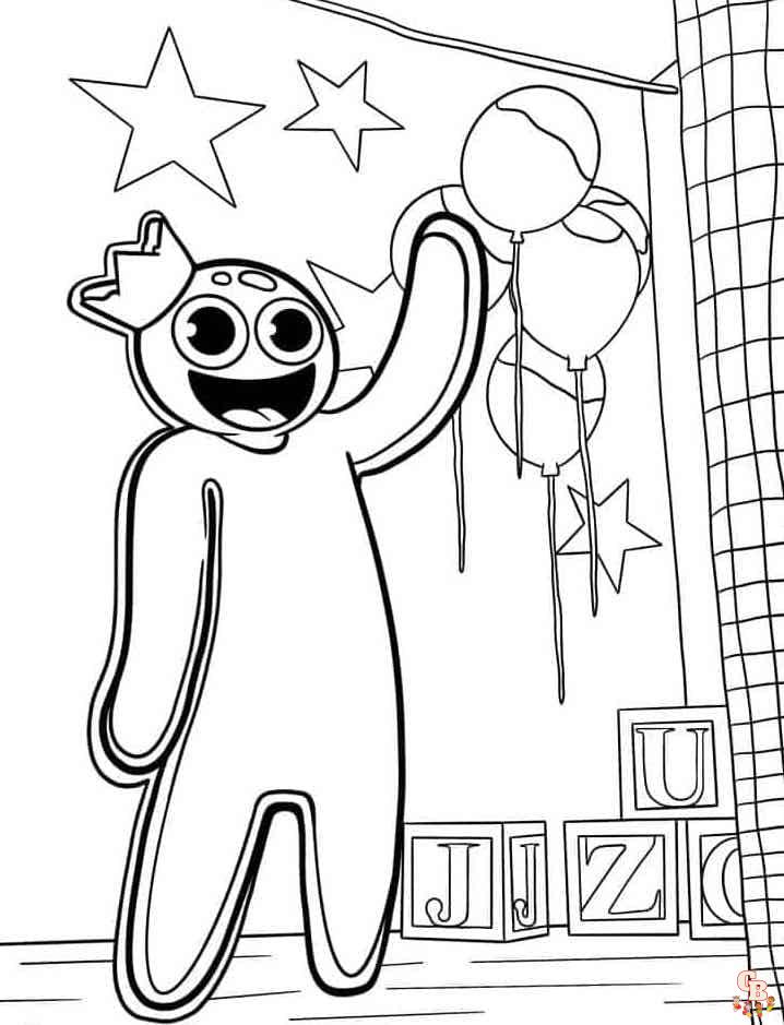 16 Yellow Rainbow Friends Coloring Pages ideas in 2023