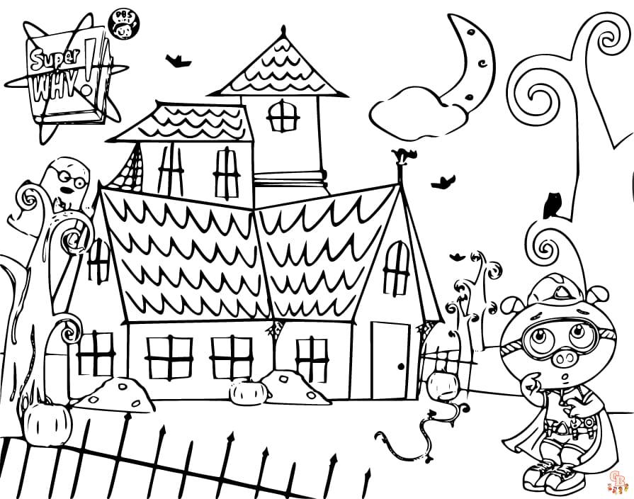 coloring pages for kids halloween