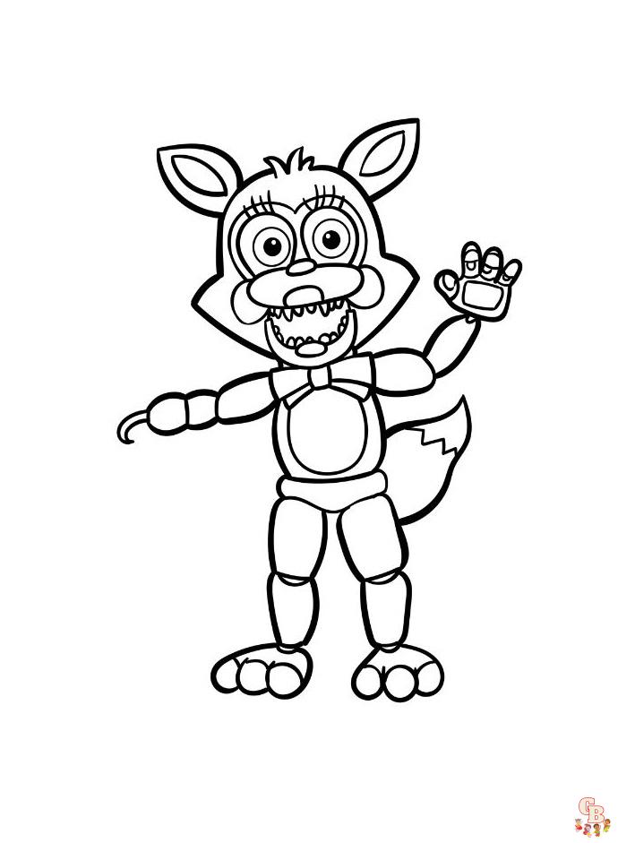 Freddy Fazbear Coloring Page  Fnaf coloring pages, Bear coloring