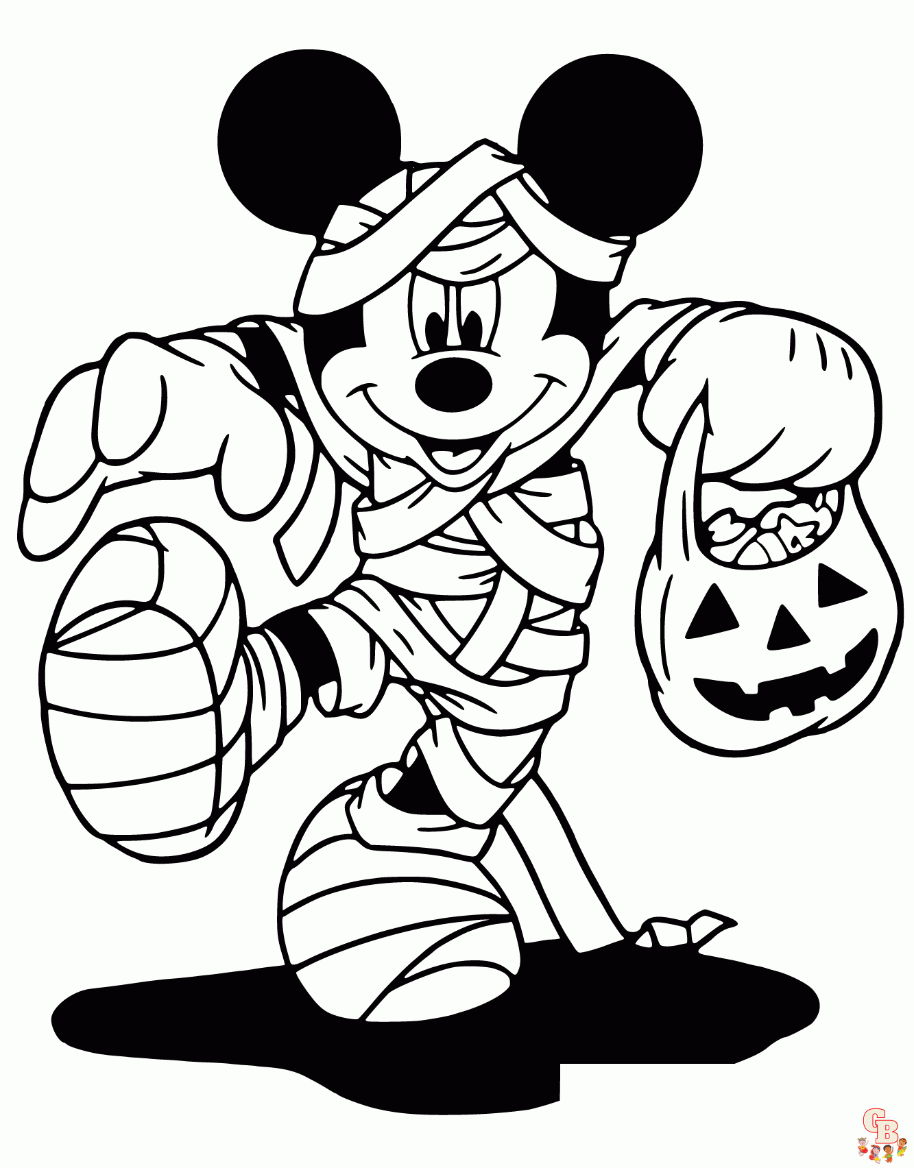 coloring pages halloween disney