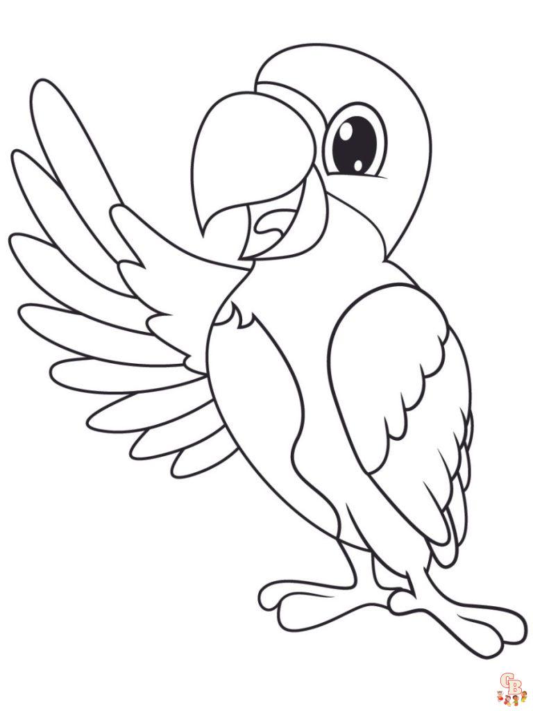 The best Parrot coloring pages 2023