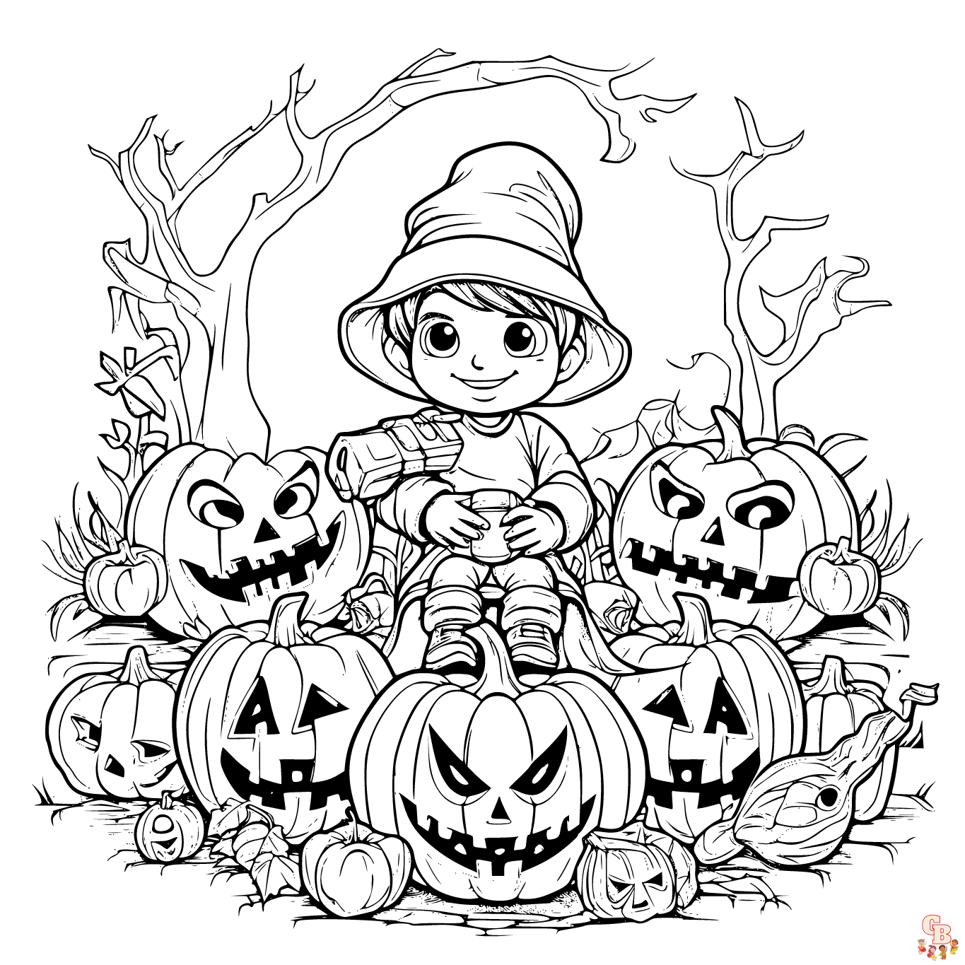 cute halloween coloring pages