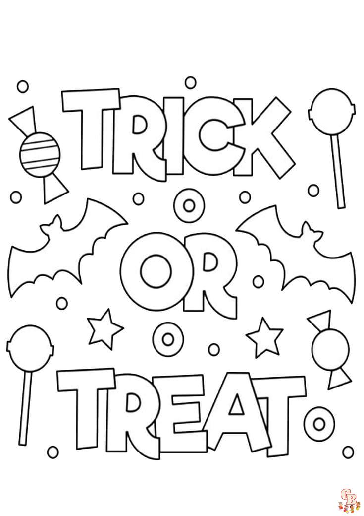 easy halloween coloring pages