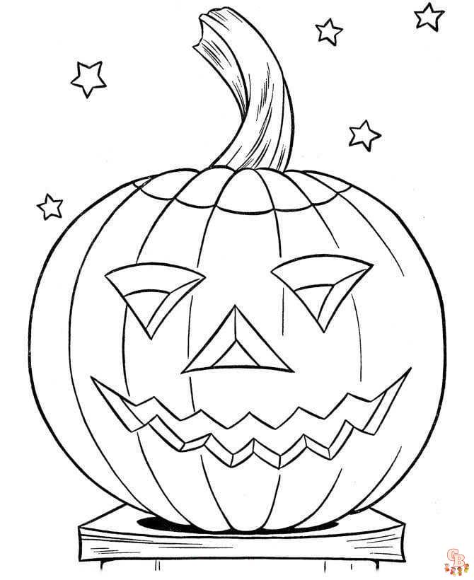 fall and halloween coloring pages