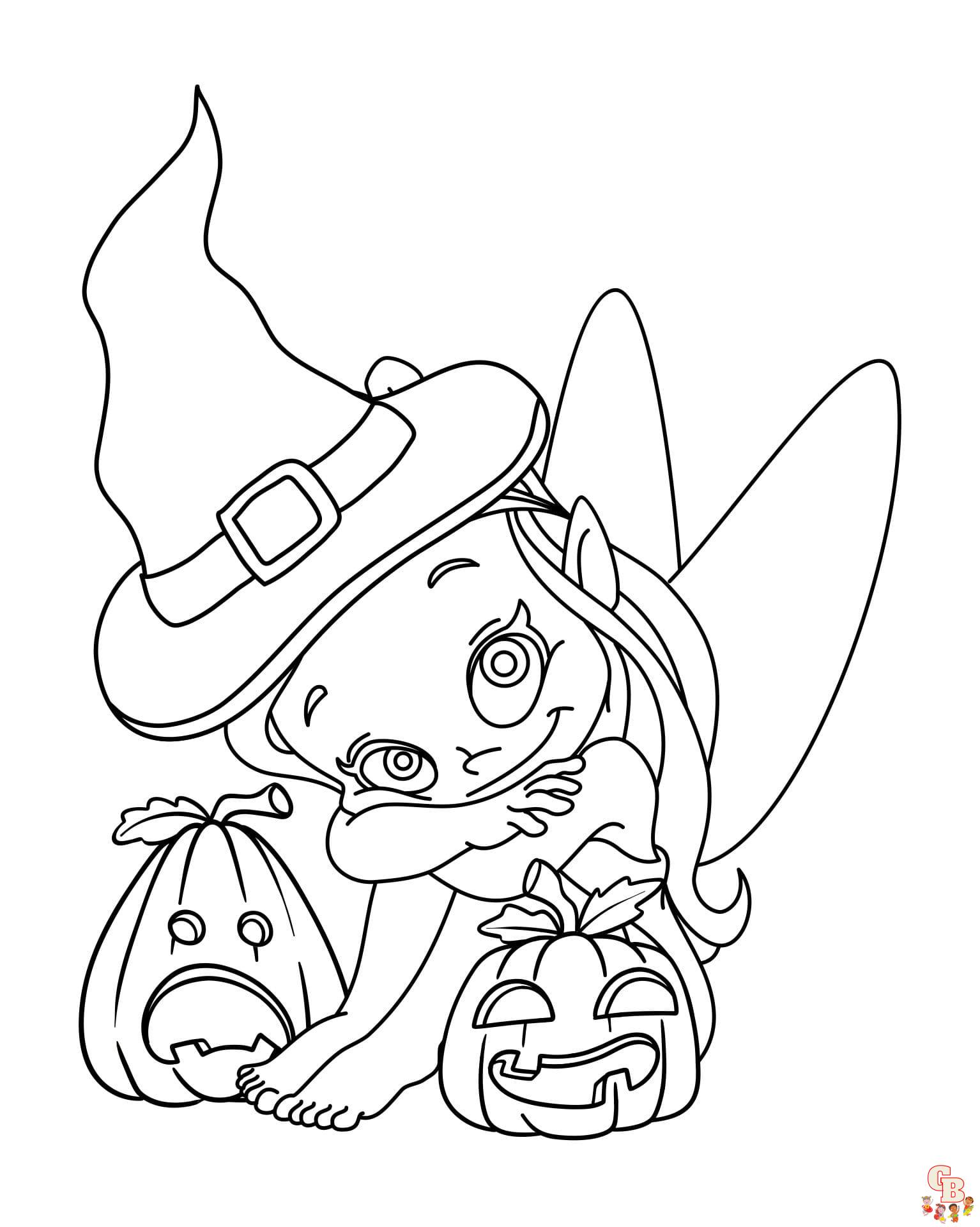 fall halloween coloring pages