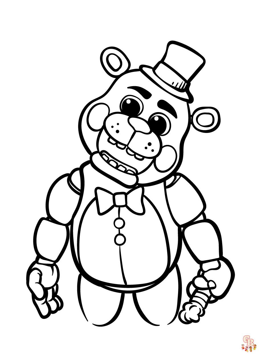 Freddy the Fazbear para colorir de graça para crianças