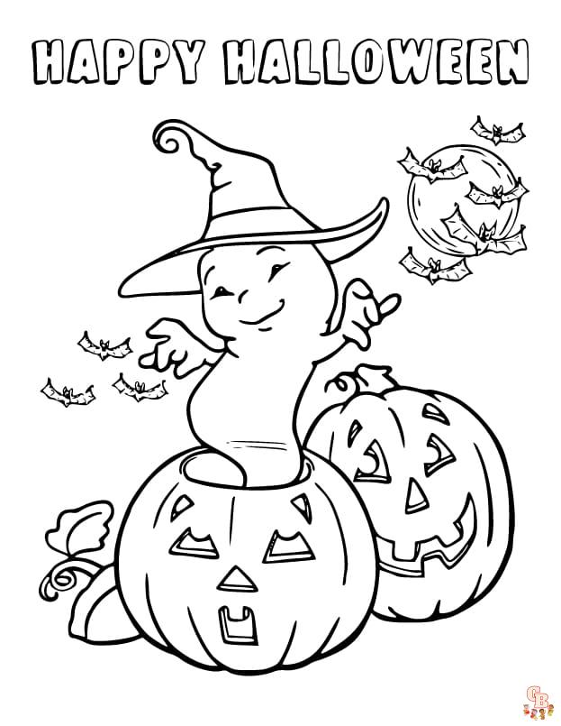 free halloween printable coloring pages