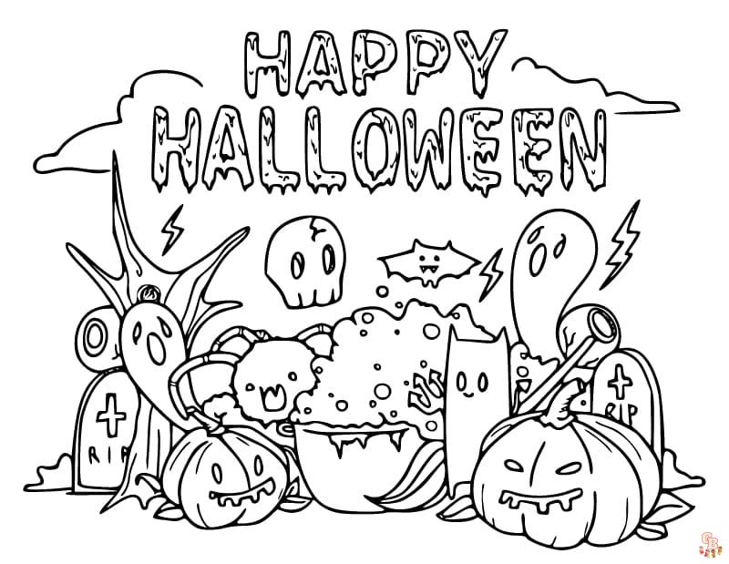 halloween coloring pages free
