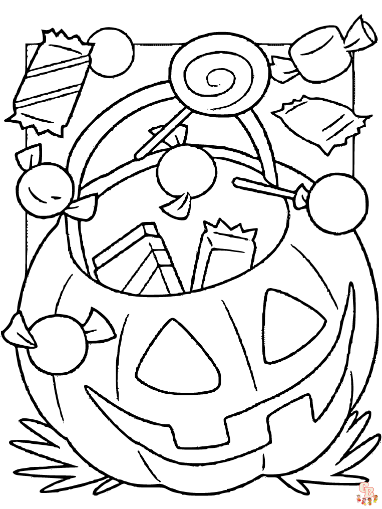 halloween fall coloring pages