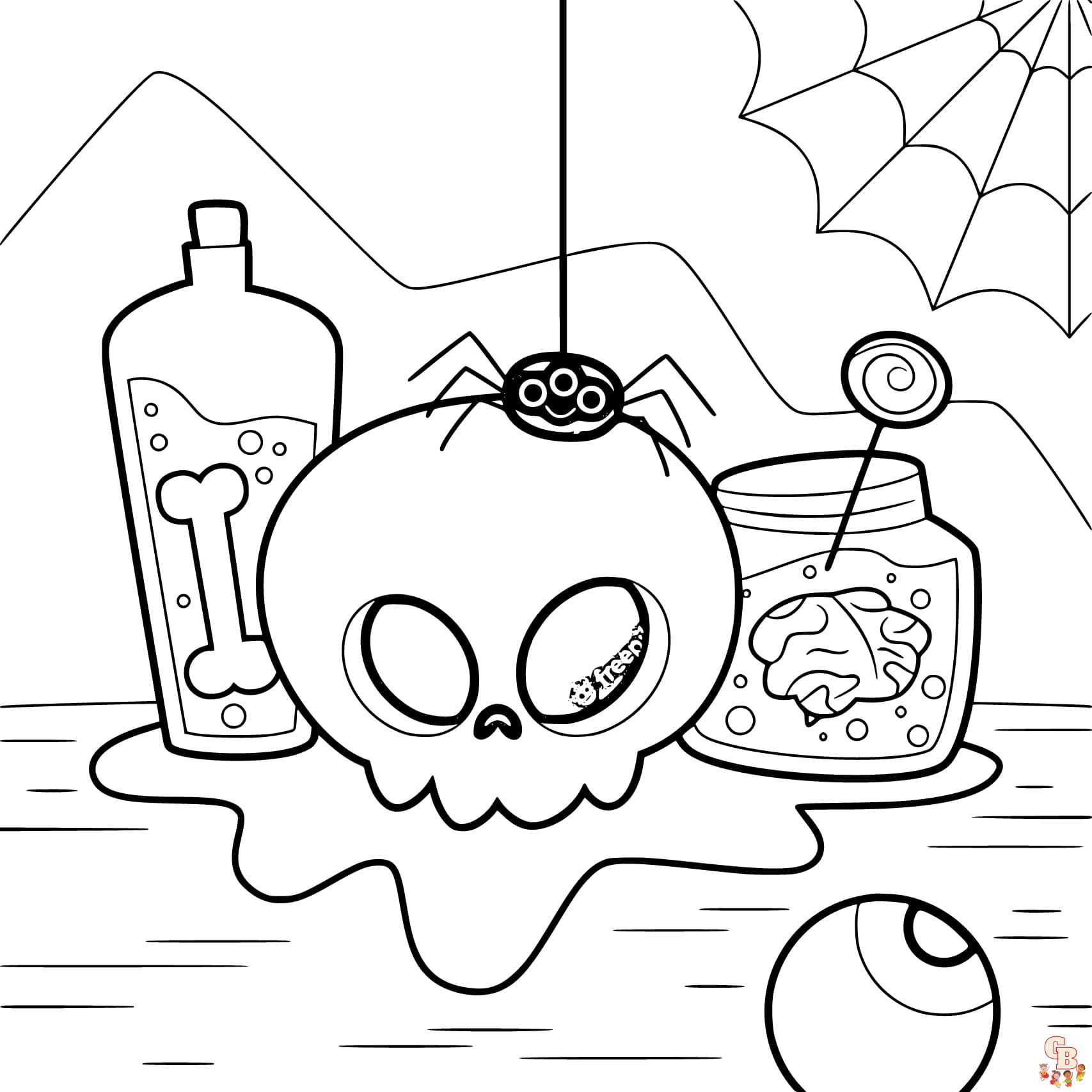 halloween free coloring pages