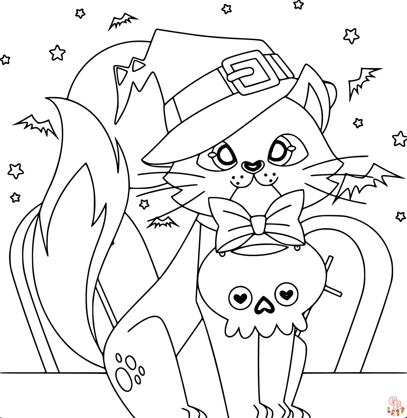 halloween kids coloring pages