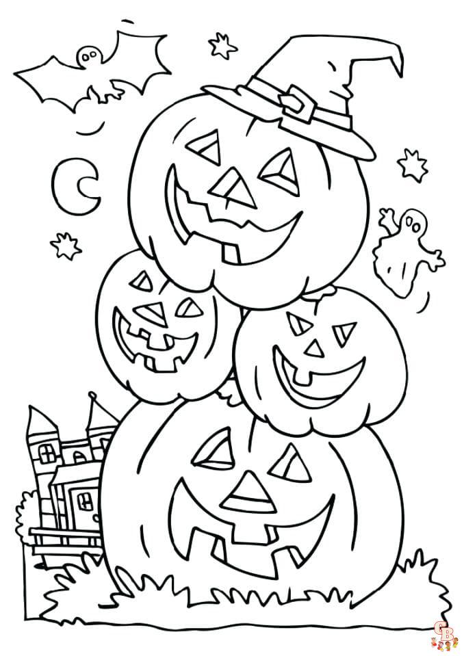 halloween print out coloring pages