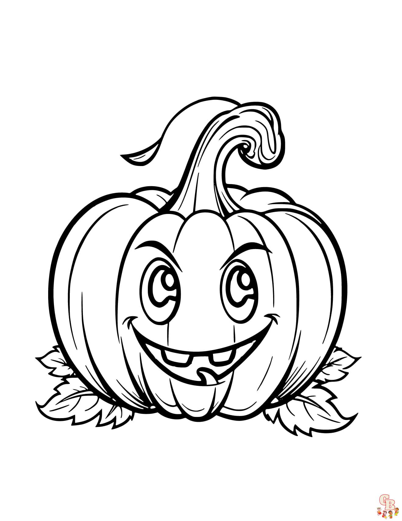 halloween pumpkin coloring page
