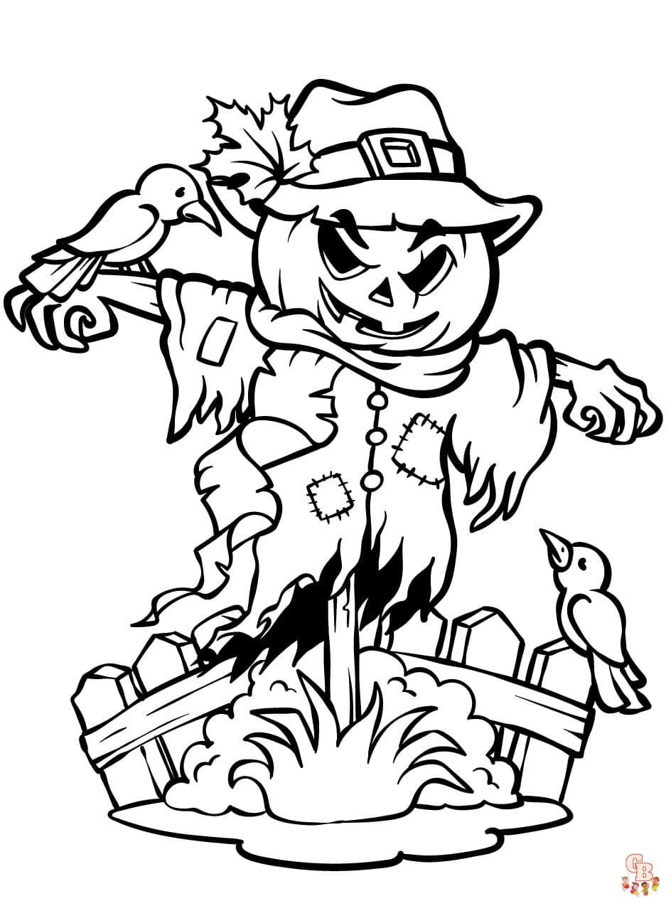 halloween spooky coloring pages