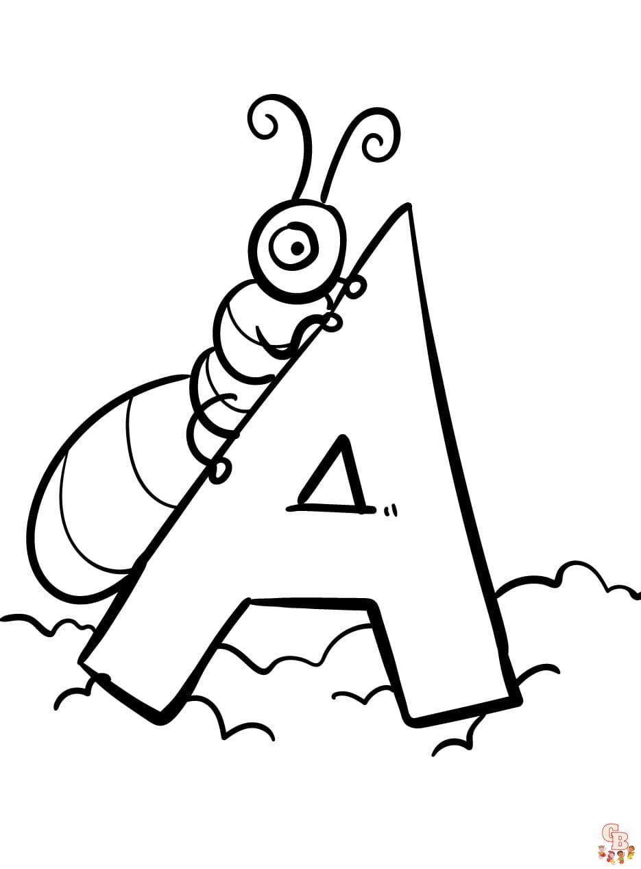 Collection 81+ newest letter a coloring pages of alphabet , download ...