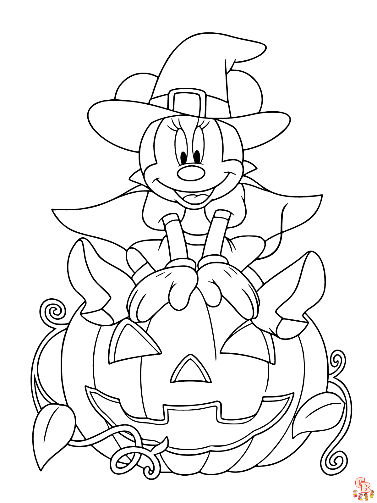 mickey halloween coloring pages