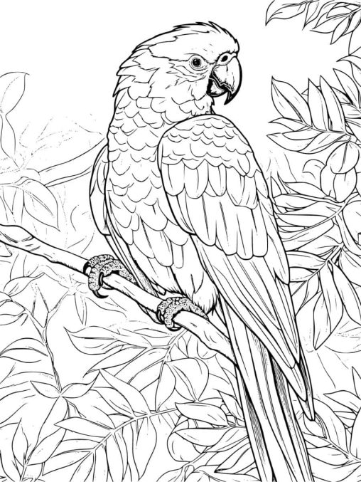 The best Parrot coloring pages 2023