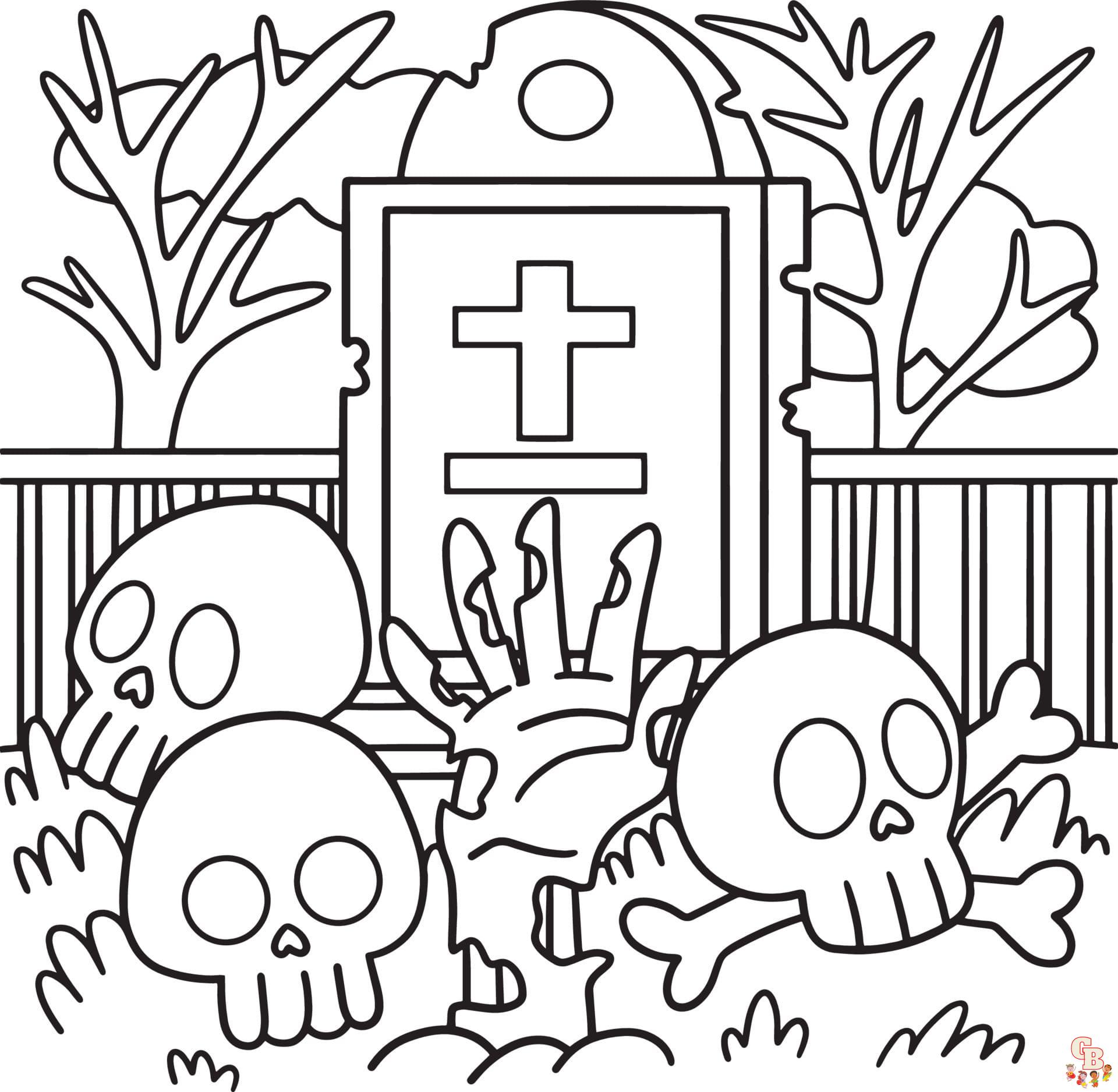 skeleton halloween coloring pages