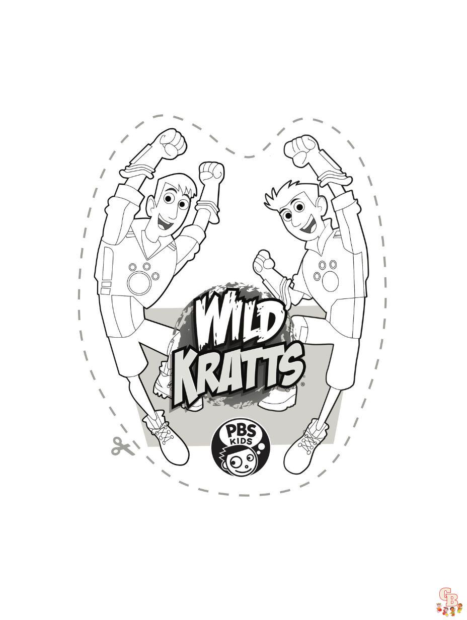 wild kratts coloring page