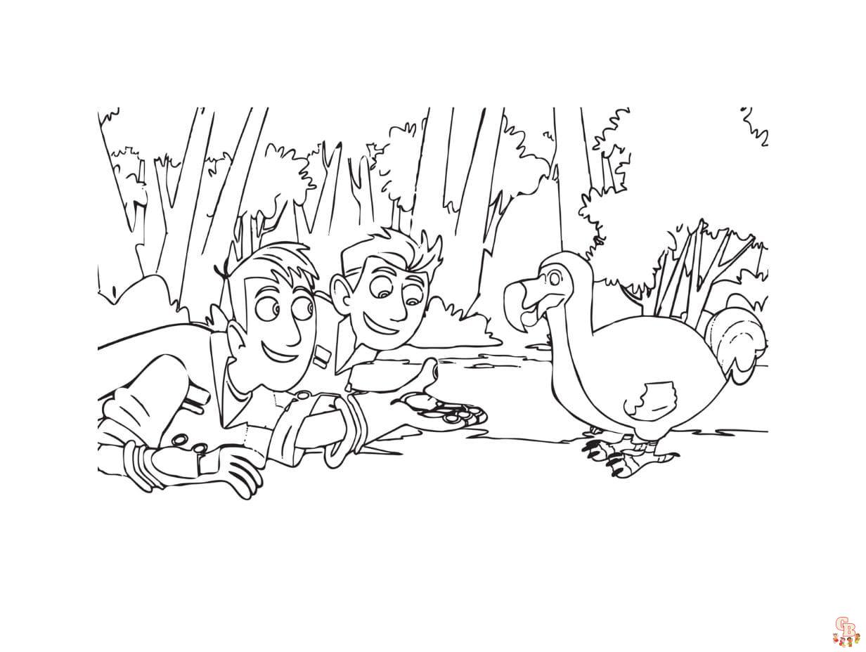wild kratts coloring pages printable free