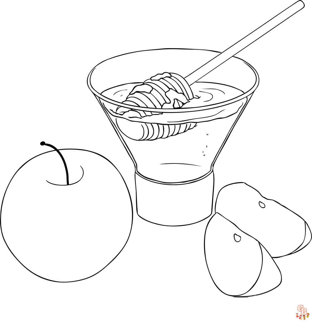 rosh hashanah coloring pages free