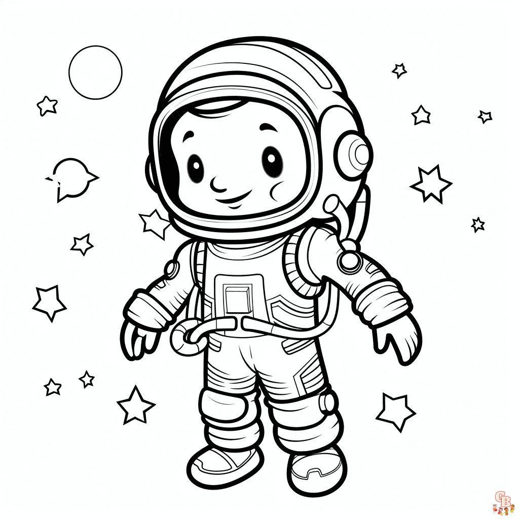 Astronaut coloring pages printable free