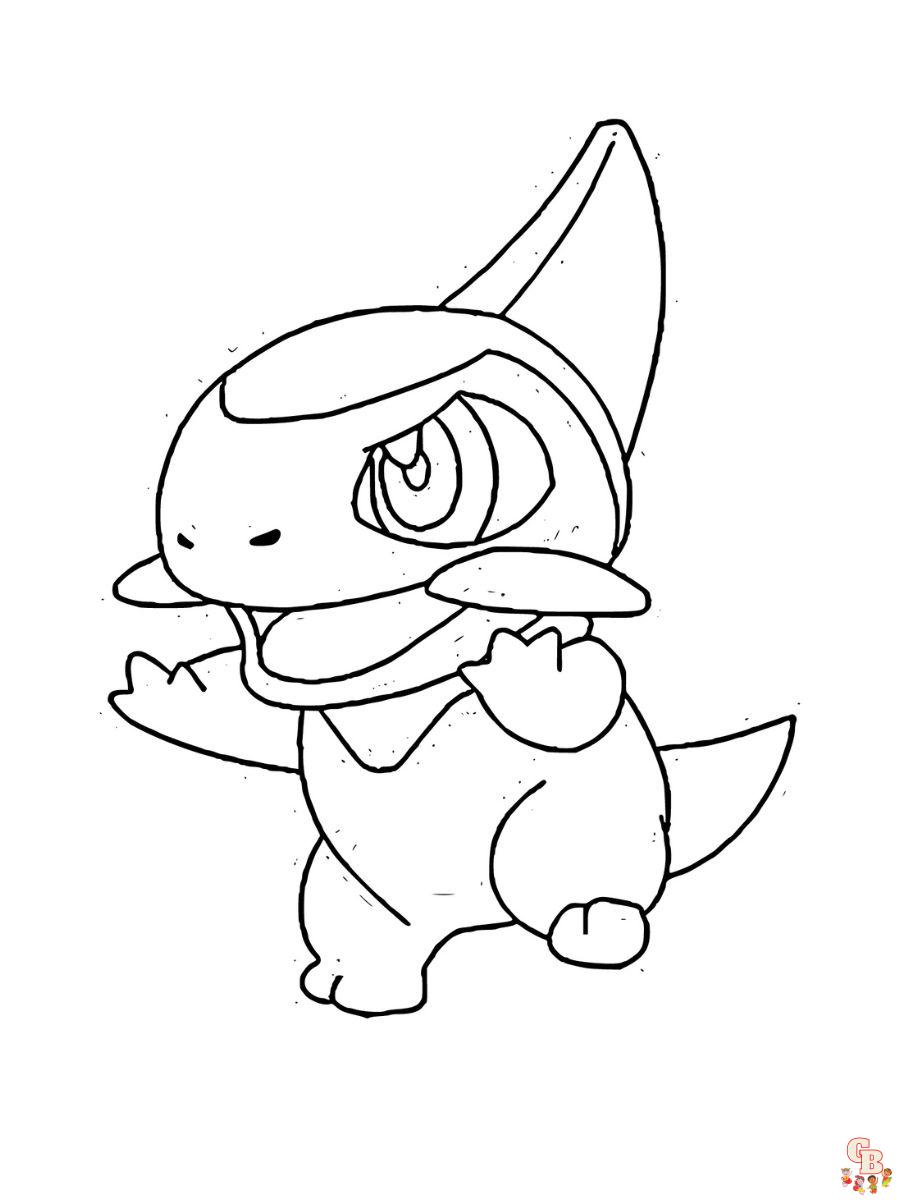 Axew coloring page