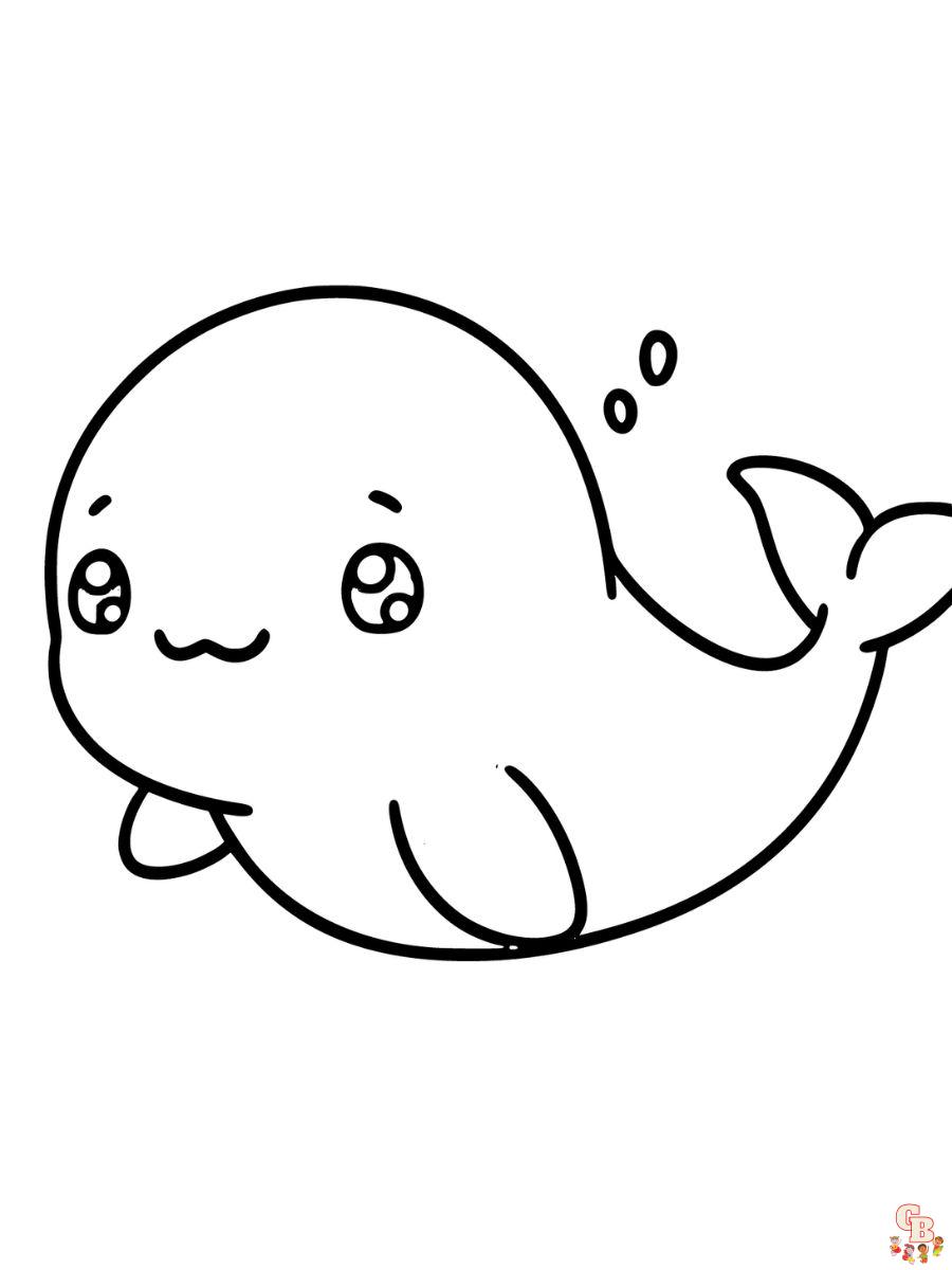 Beluga Whale Coloring Page