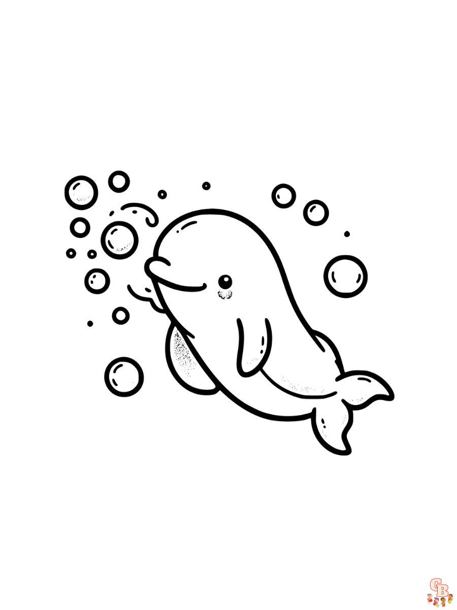 Beluga Whale Coloring Pages printable