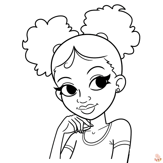 Black Girl Coloring pages