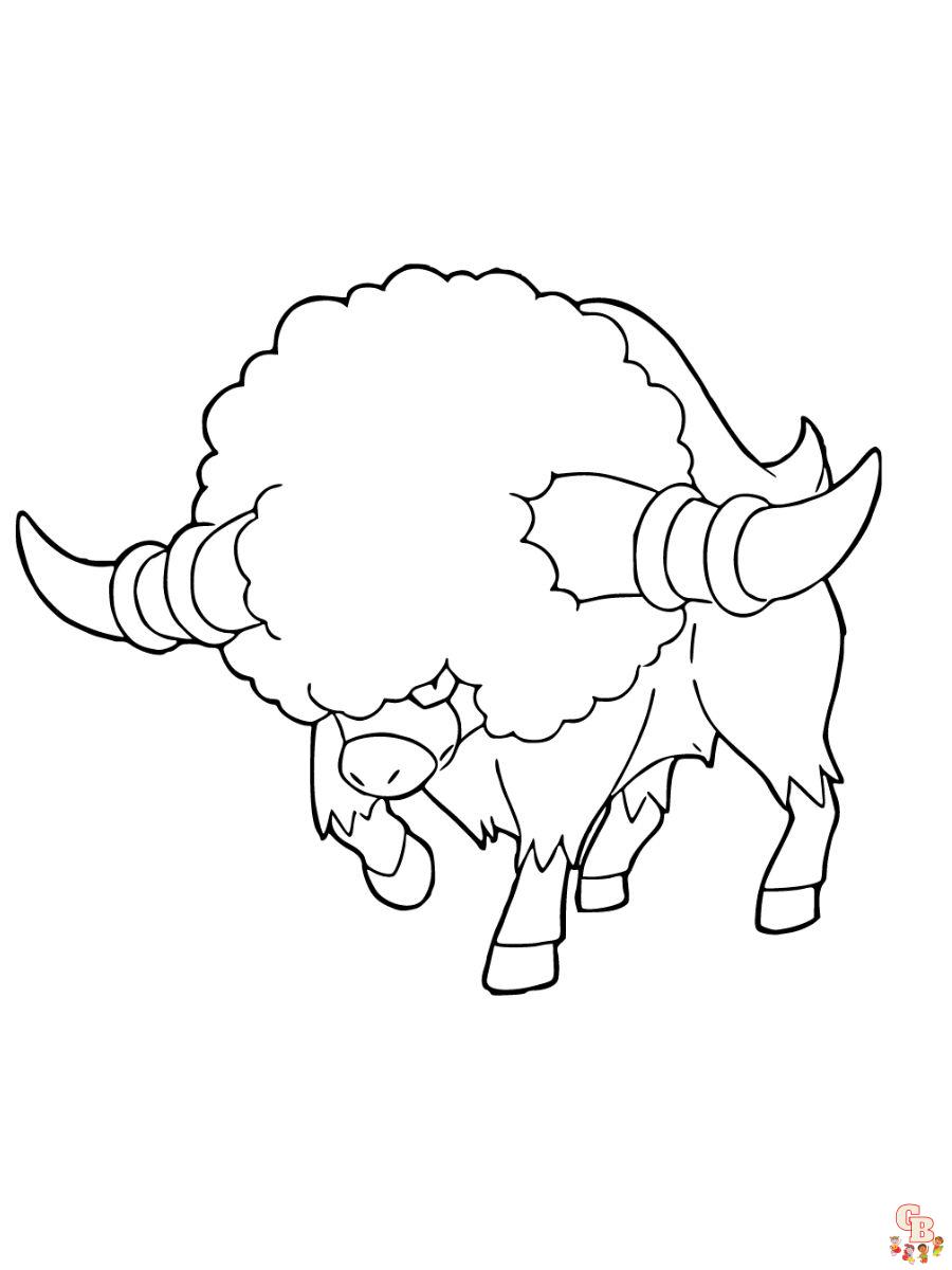 Bouffalant coloring page