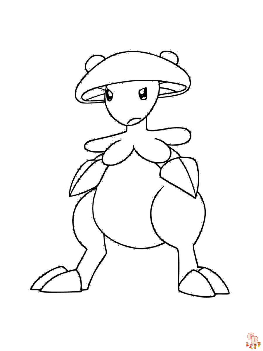 Breloom coloring pages