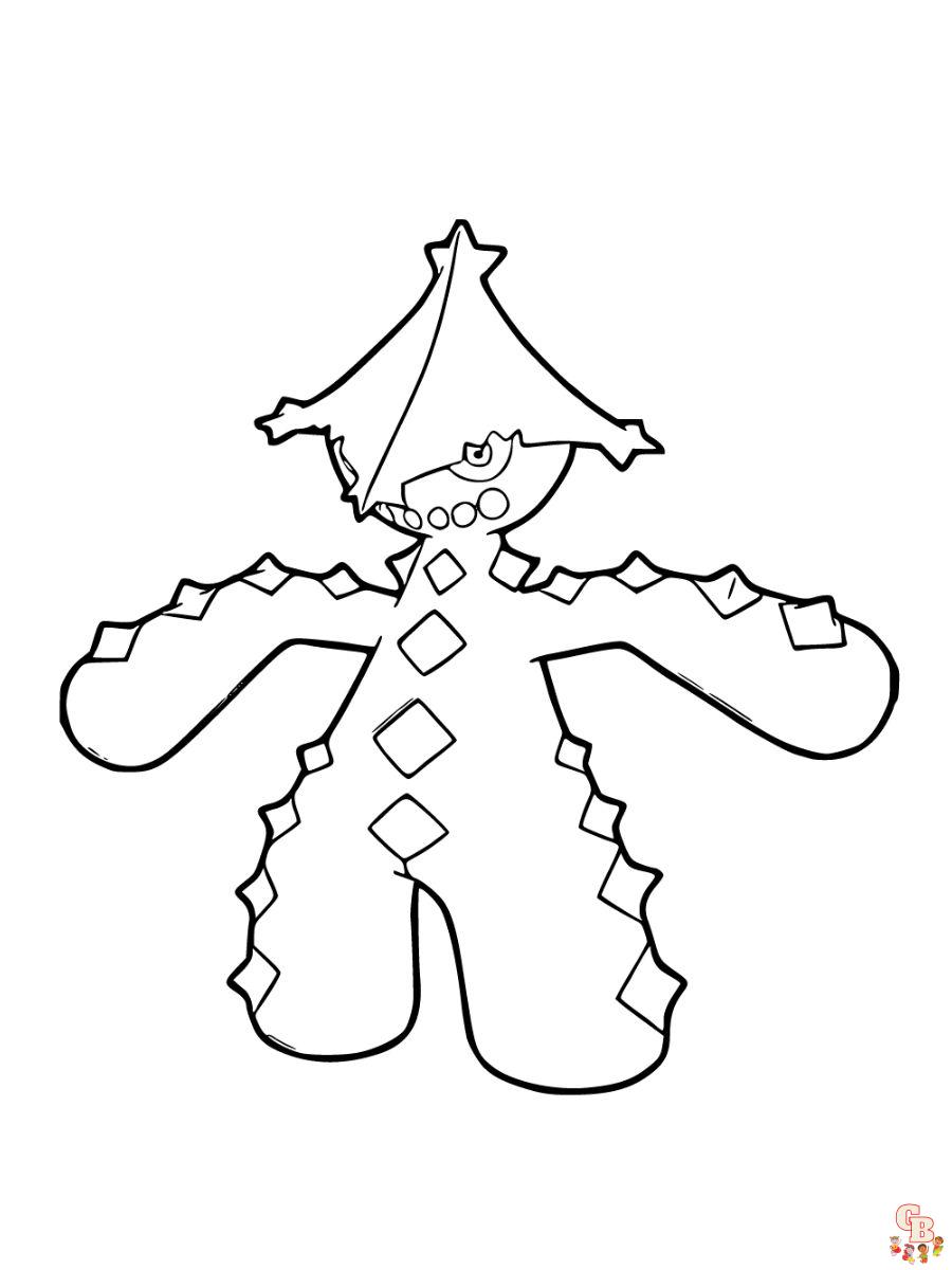 Cacturne coloring page