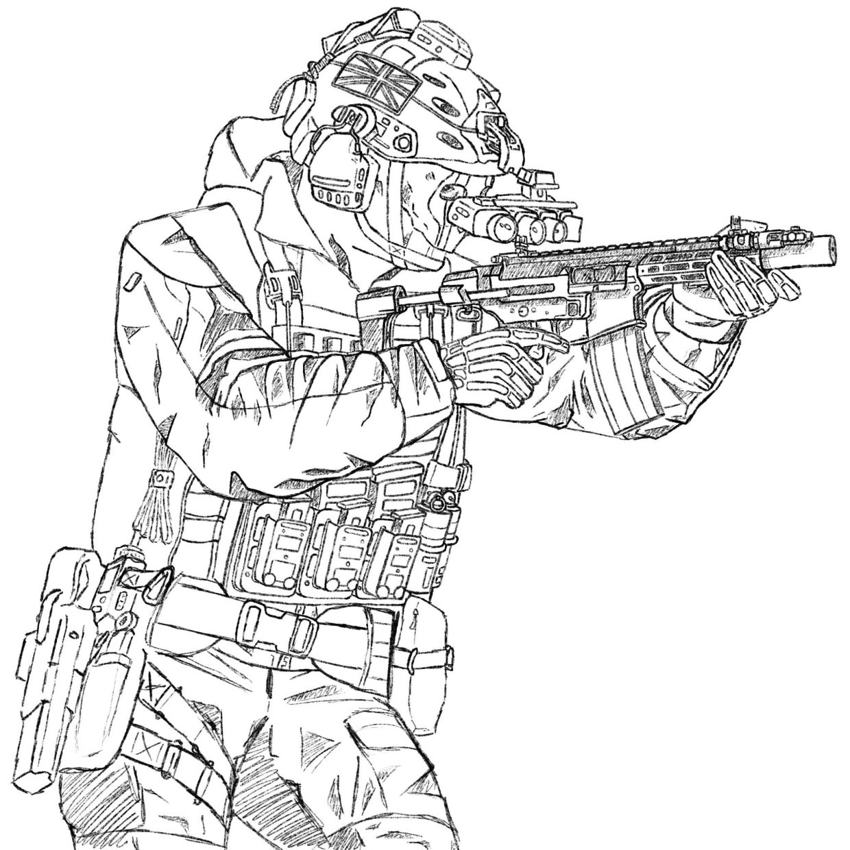 Printable Call of Duty Coloring Pages Free For Kids And Adults