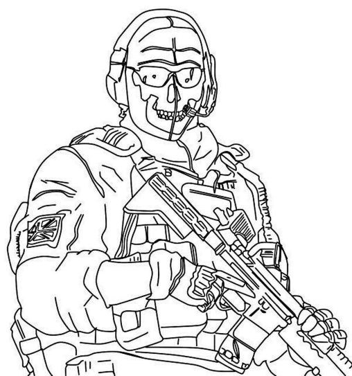 Printable Call of Duty Coloring Pages Free For Kids And Adults