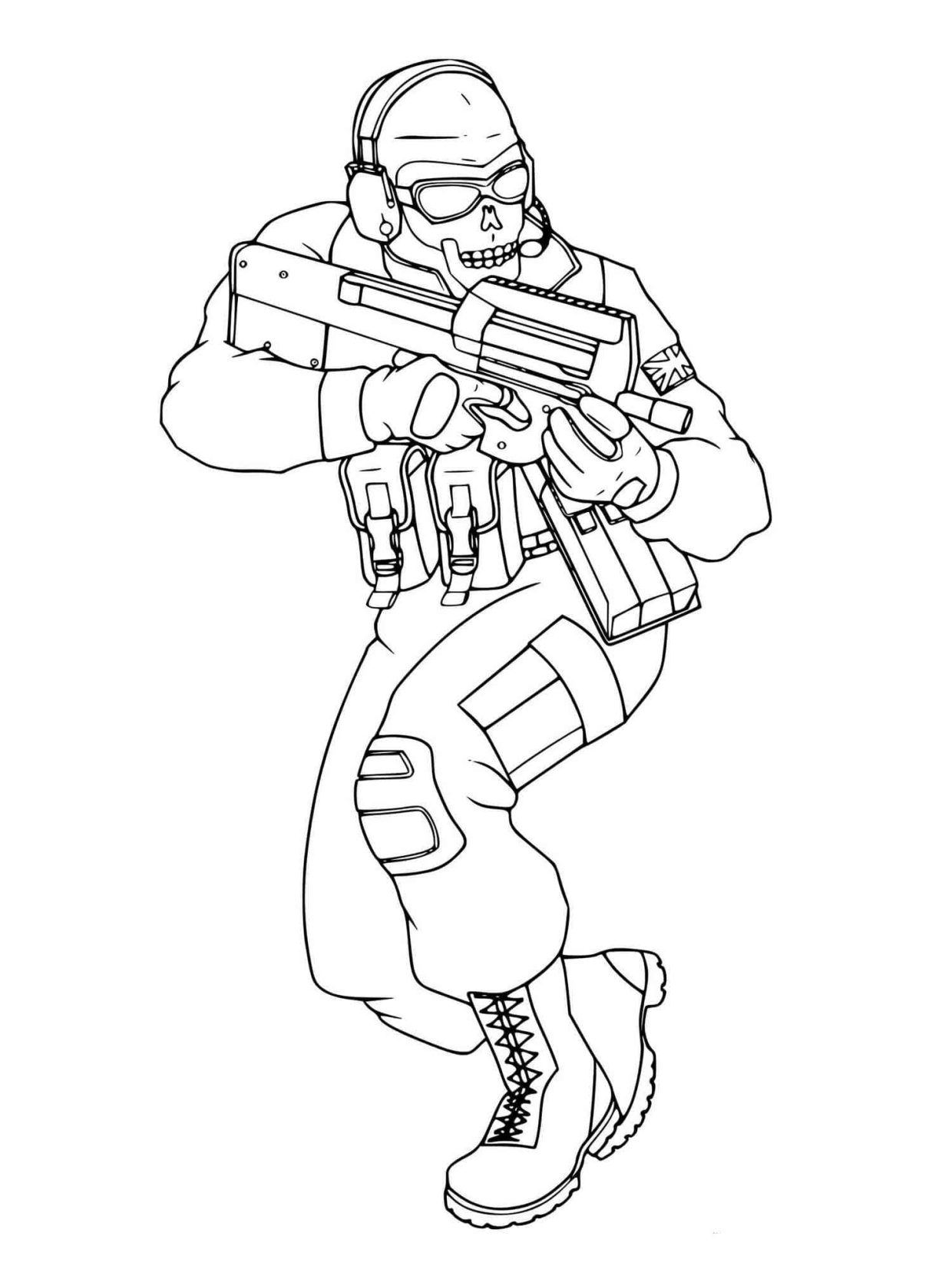 Printable Call of Duty Coloring Pages Free For Kids And Adults