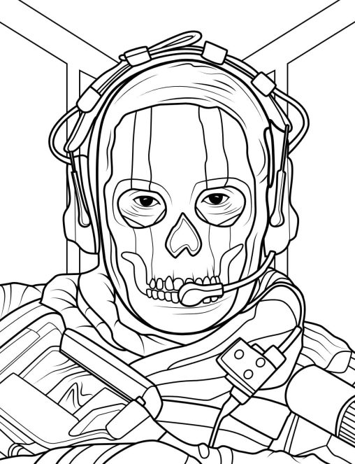 Printable Call of Duty Coloring Pages Free For Kids And Adults