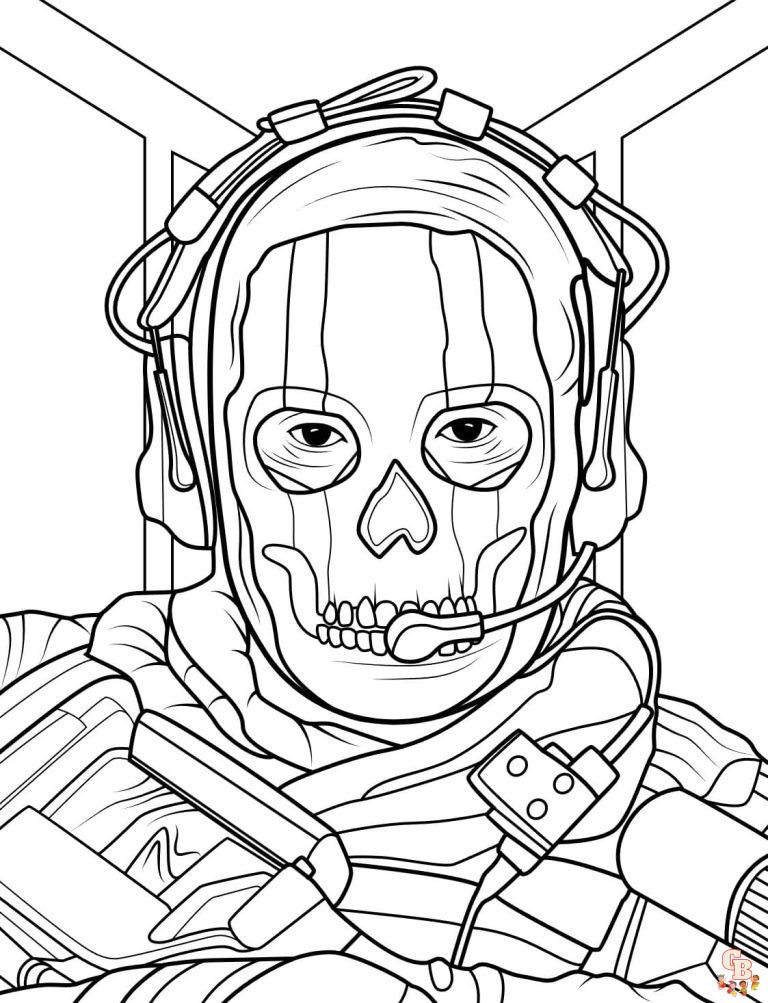 Printable Call of Duty Coloring Pages Free For Kids And Adults