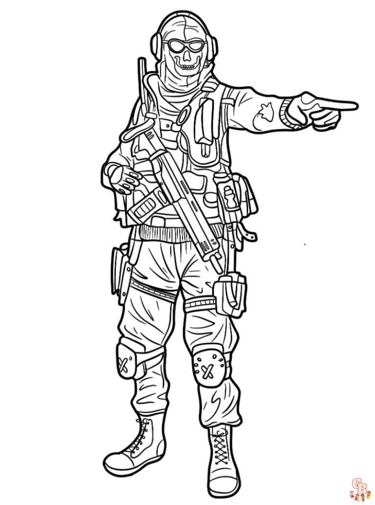 Printable Call of Duty Coloring Pages Free For Kids And Adults